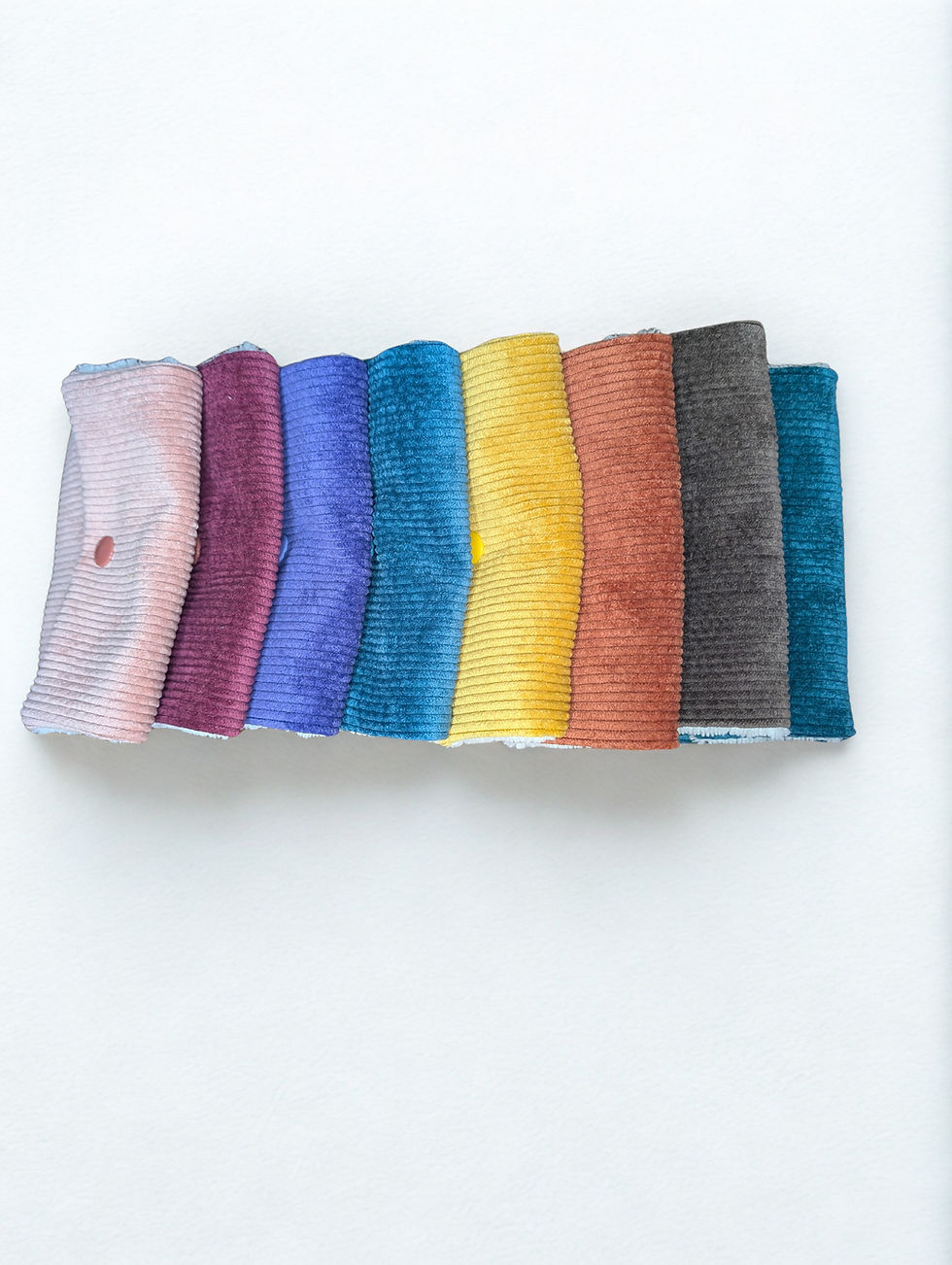 Miniature : Pochette de transport savon différents coloris - velours et éponge bambou bio