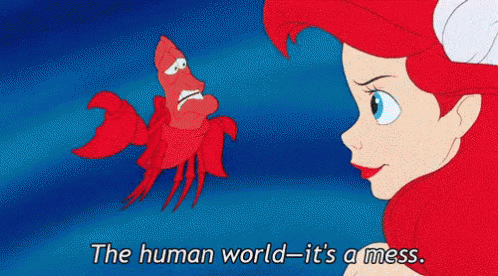GIF of Sebastian from The Little Mermaid.