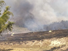 INCÊNDIO DE GRANDES PROPORÇÕES PRÓXIMO A SEDE DA MINERADORA YARA SE ALASTRA PELA REGIÃO