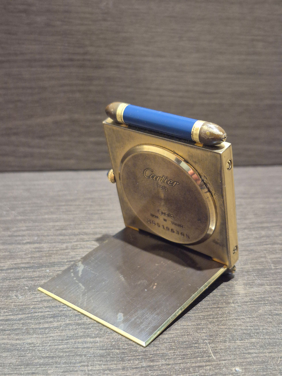 Miniature : Pendulette de Voyage Cartier Paris Quartz Vintage