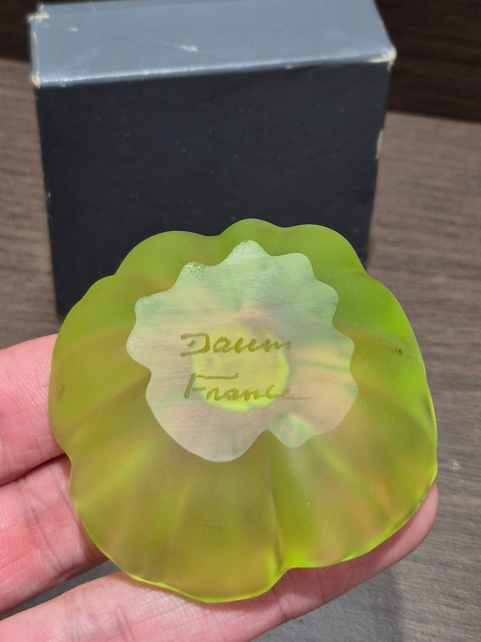 Thumbnail: Fleur de Cactus Daum Pâte de Verre Vintage