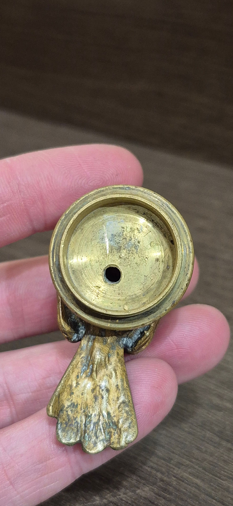 Thumbnail: Bouchon Ancien Bronze Moineau Vintage
