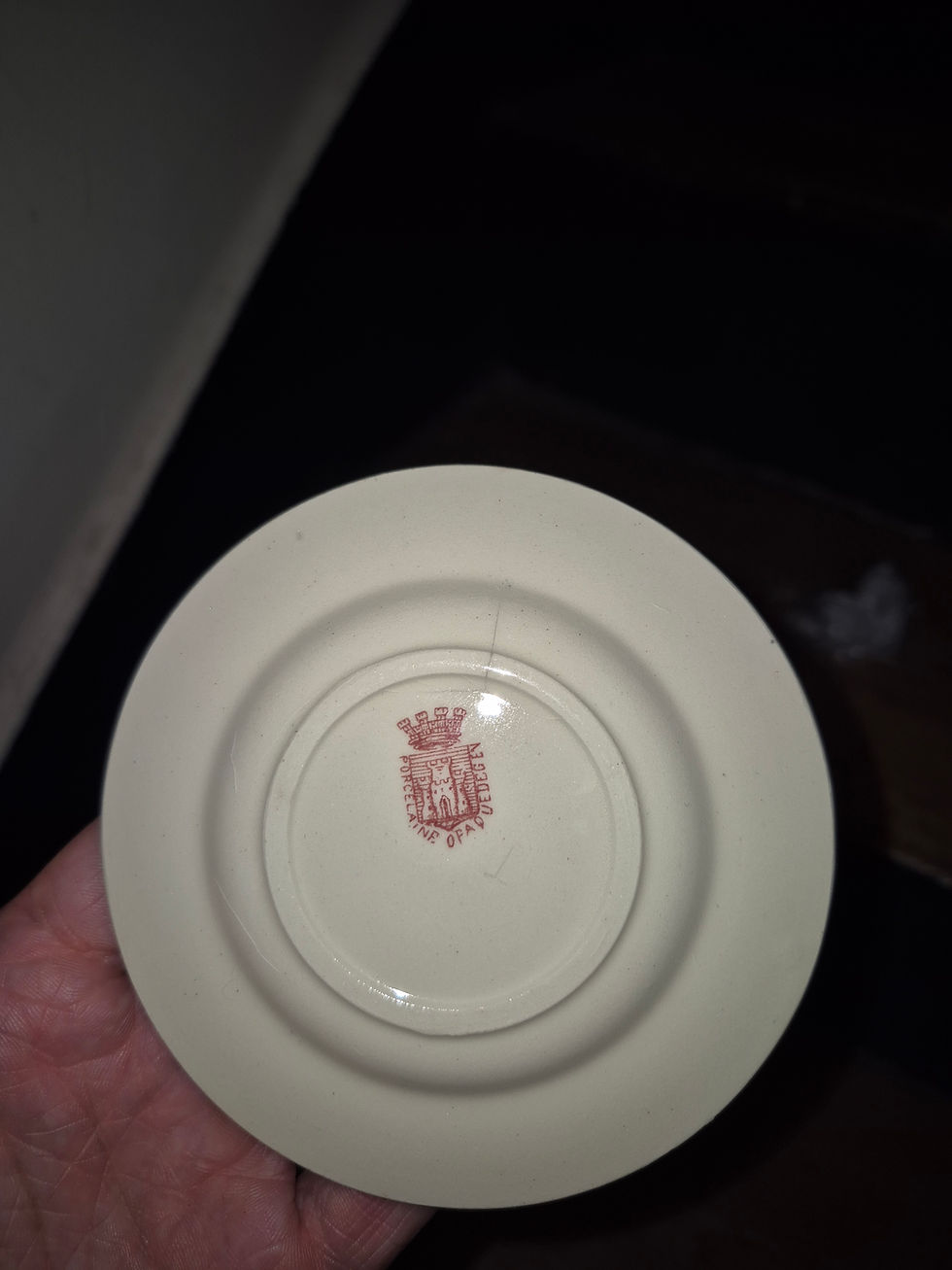 Miniature : Assiettes de Dinette Ancienne Gien Terre de Fer Chaperon Rouge
