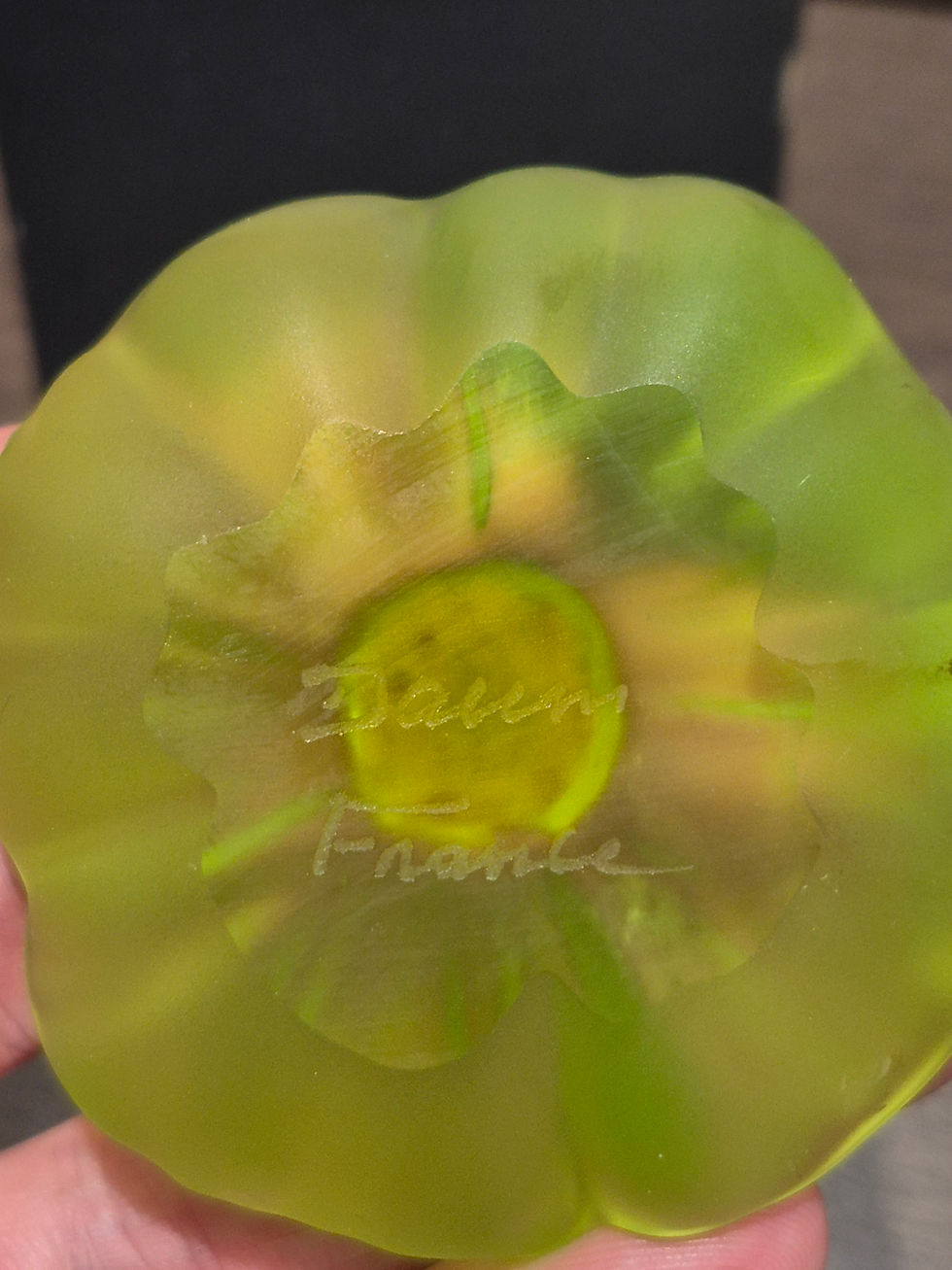 Thumbnail: Fleur de Cactus Daum Pâte de Verre Vintage