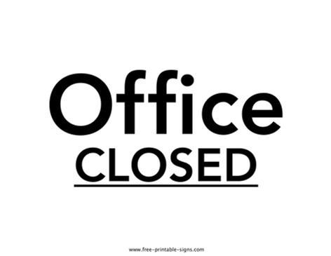 Office Opening Times Over Christmas 2020