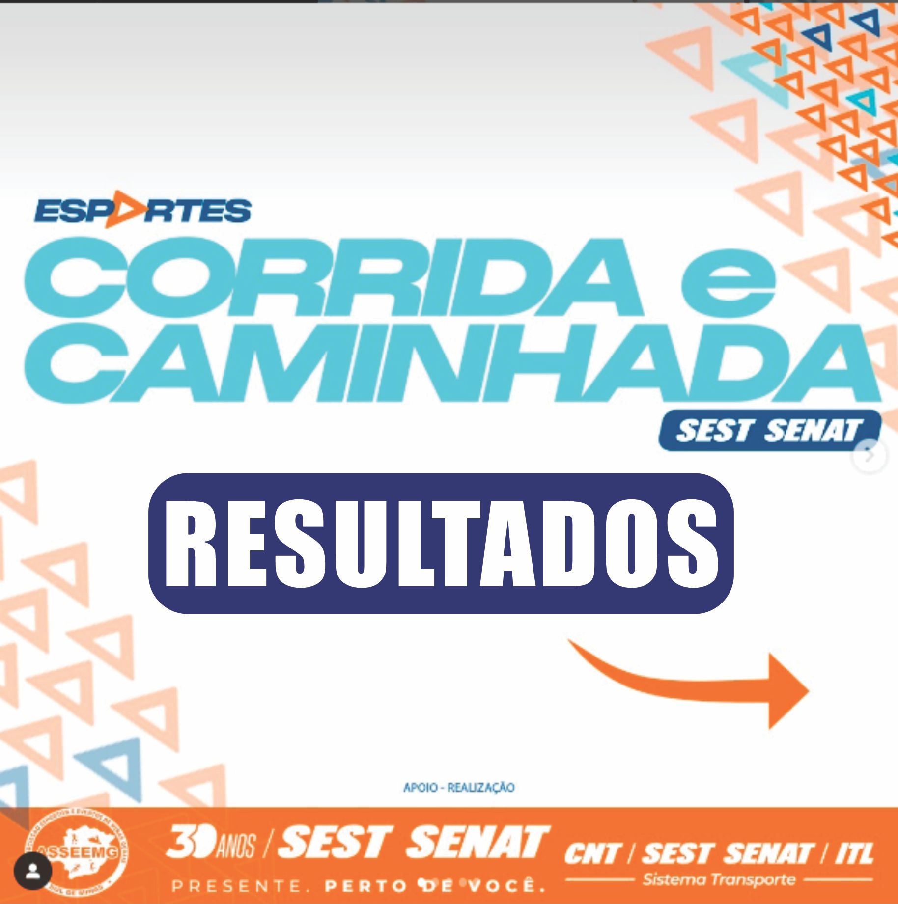 Corrida e Caminhada SEST SENAT 30 anos 