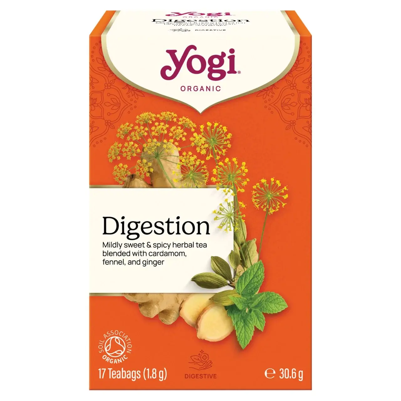 Yogi Tea Digestion Tea - Organic, Vegan (17 Bags)