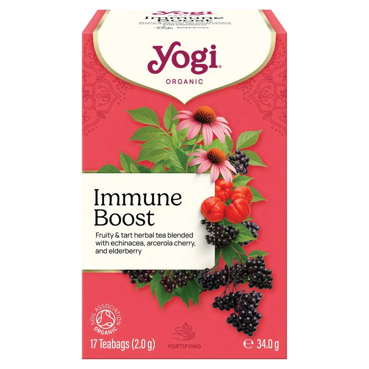 Yogi Tea Immune Boost Tea - Organic, Vegan (17 Bags)