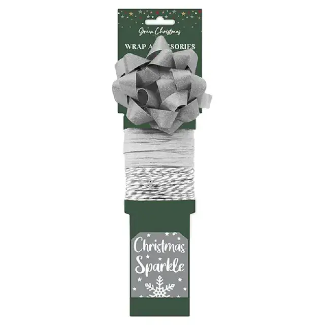 Silver Kraft Wrap Accessories