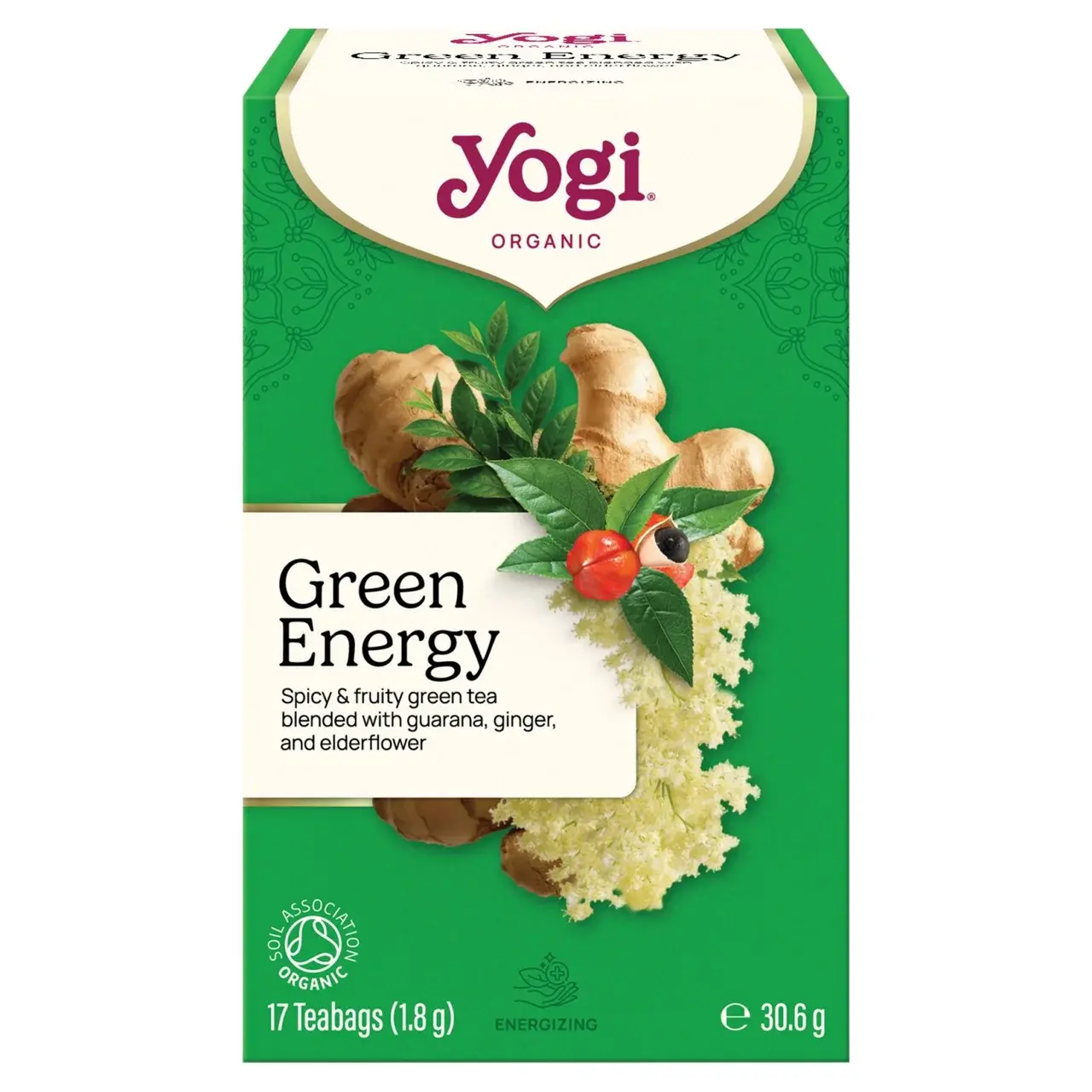 Yogi Tea Green Energy Tea - Organic, Vegan (17 Bags)