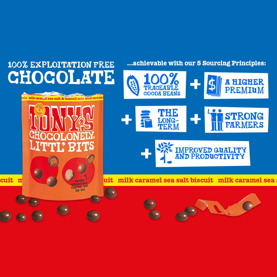 Thumbnail: Milk Chocolate Caramel Sea Salt & Biscuit Mix Littl’ Bits Pouch (100g)