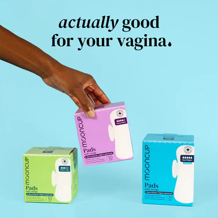 Thumbnail: Mooncup Maxi Sanitary Pads With Wings (Pack of 10)