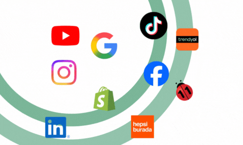 Sosyal medya ve pazaryeri simgeleri