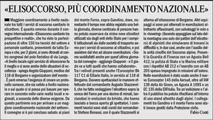 Articolo da L'eco di Bergamo