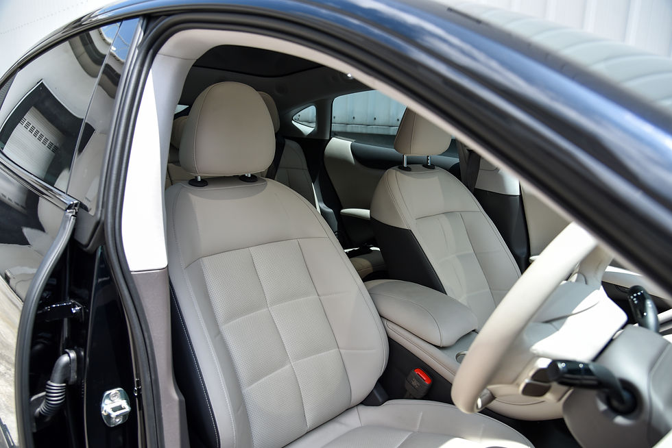 The seats look almost British-inspired.