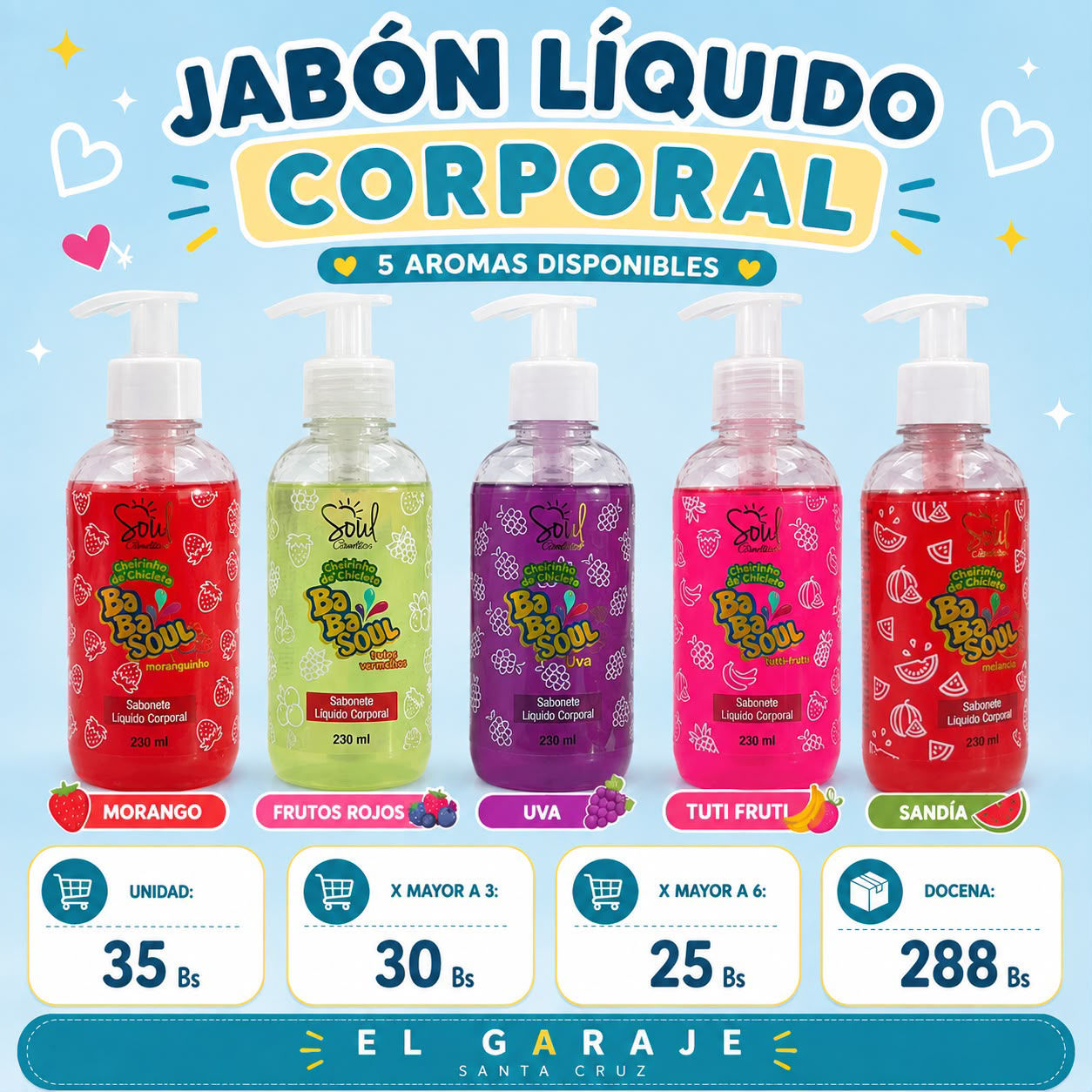 Jabón líquido chicle 