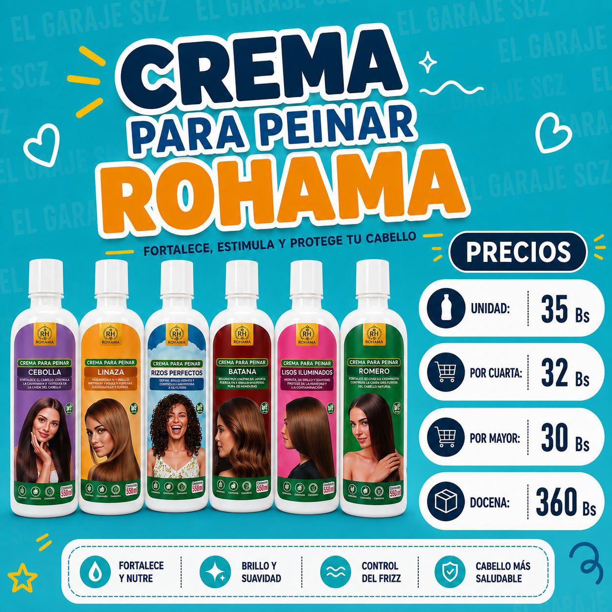 Crema para peinar 