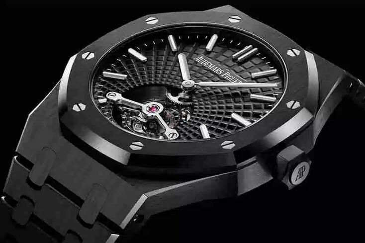 New Replica Audemars Piguet Royal Oak Tourbillon Extra-Thin Black Ceramic 41mm Watch Guide