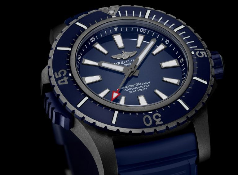 In Depth The Replica Breitling Superocean Chronometers Blue Ceramic Diver Watches Hands-On