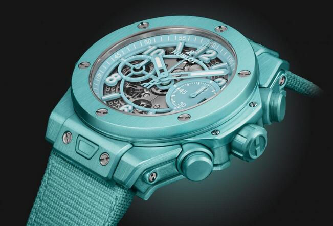 Limited Edition Replica Hublot Big Bang Unico Summer Turquoise Chronograph 42mm Watches 2
