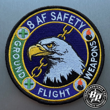 Eight Air Force Safety Official Uniform Patch