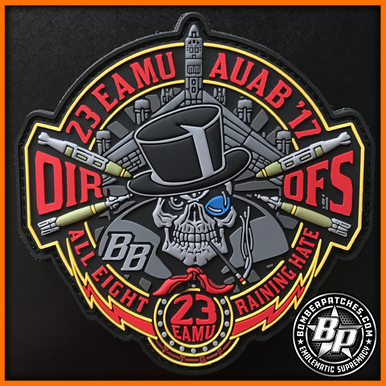 23d Expeditionary Aircraft Maintenance Unit OIR OFS PVC Patch, Al Udeid AB B-52
