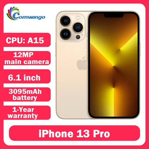 Apple iPhone 13 pro 128GB 256GB ROM A15 Bionic Chip Face ID 6.1