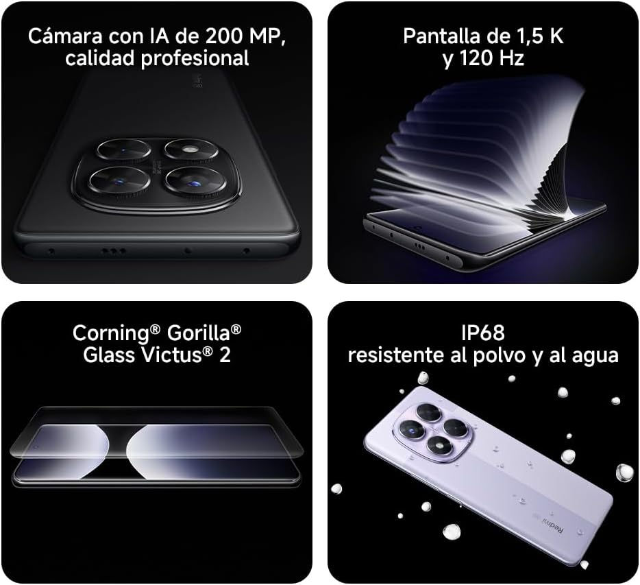 Thumbnail: Redmi Note 14 Pro 5G NFC Smartphone Size 7300 + 200MP Camera 1.5K 120Hz AMOLED D