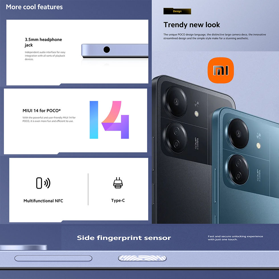 Thumbnail: Xiaomi Poco C65 6.74-inch Helio G85 processor 8 million front camera selfie lens