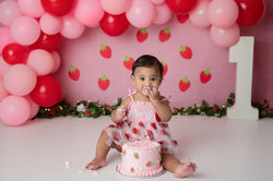 strawberry cake smash