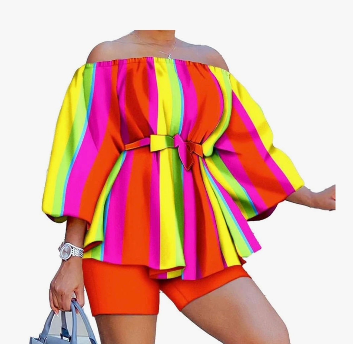 Multicolor Shorts Set