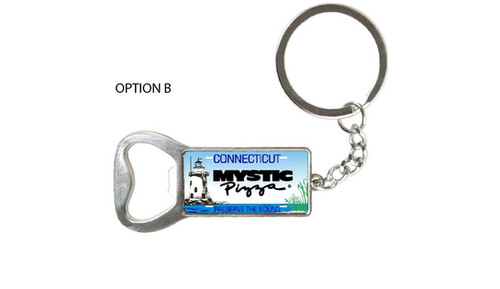 Mystic Pizza License Plate Key Chain | Mysticpizza