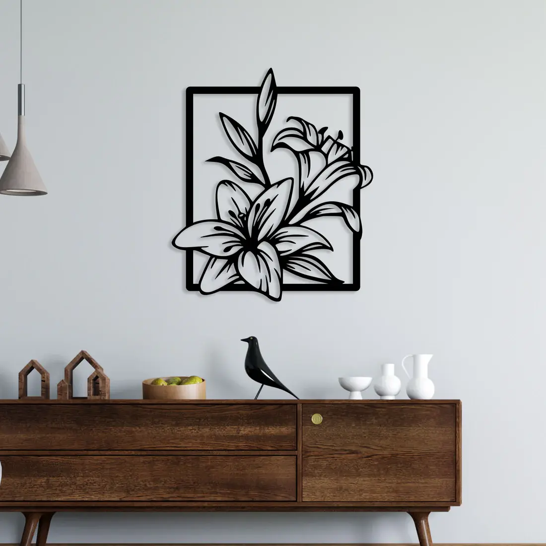 Flower Wall Clip Art Metal(10)