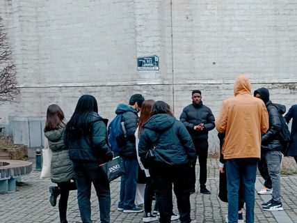 Marche décoloniale dans le quartier Matongé