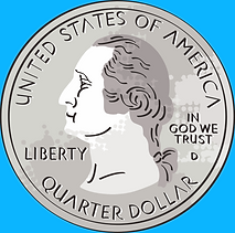 Front side of a quarter