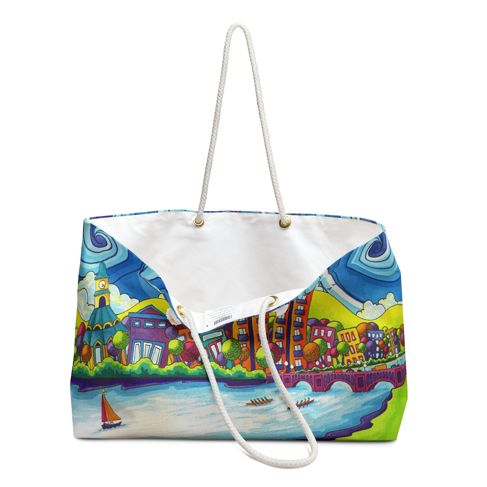 The Wanderer Beach Tote Bag - “Lakeside”