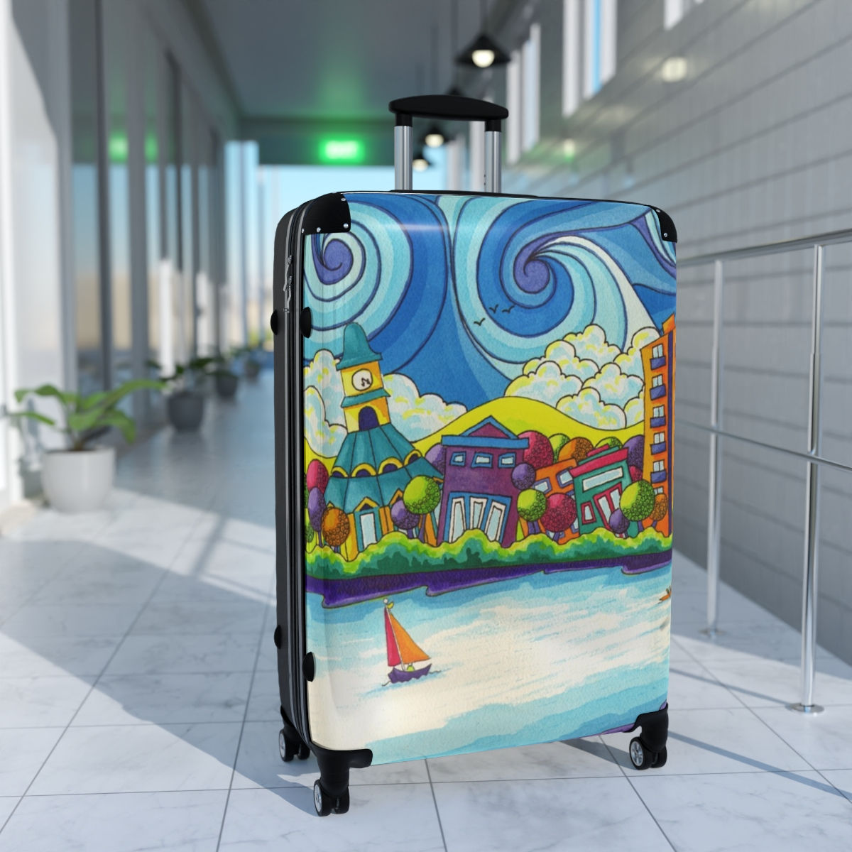 THE WHIMSICAL WANDERER TSA LUGGAGE - “Lakeside”