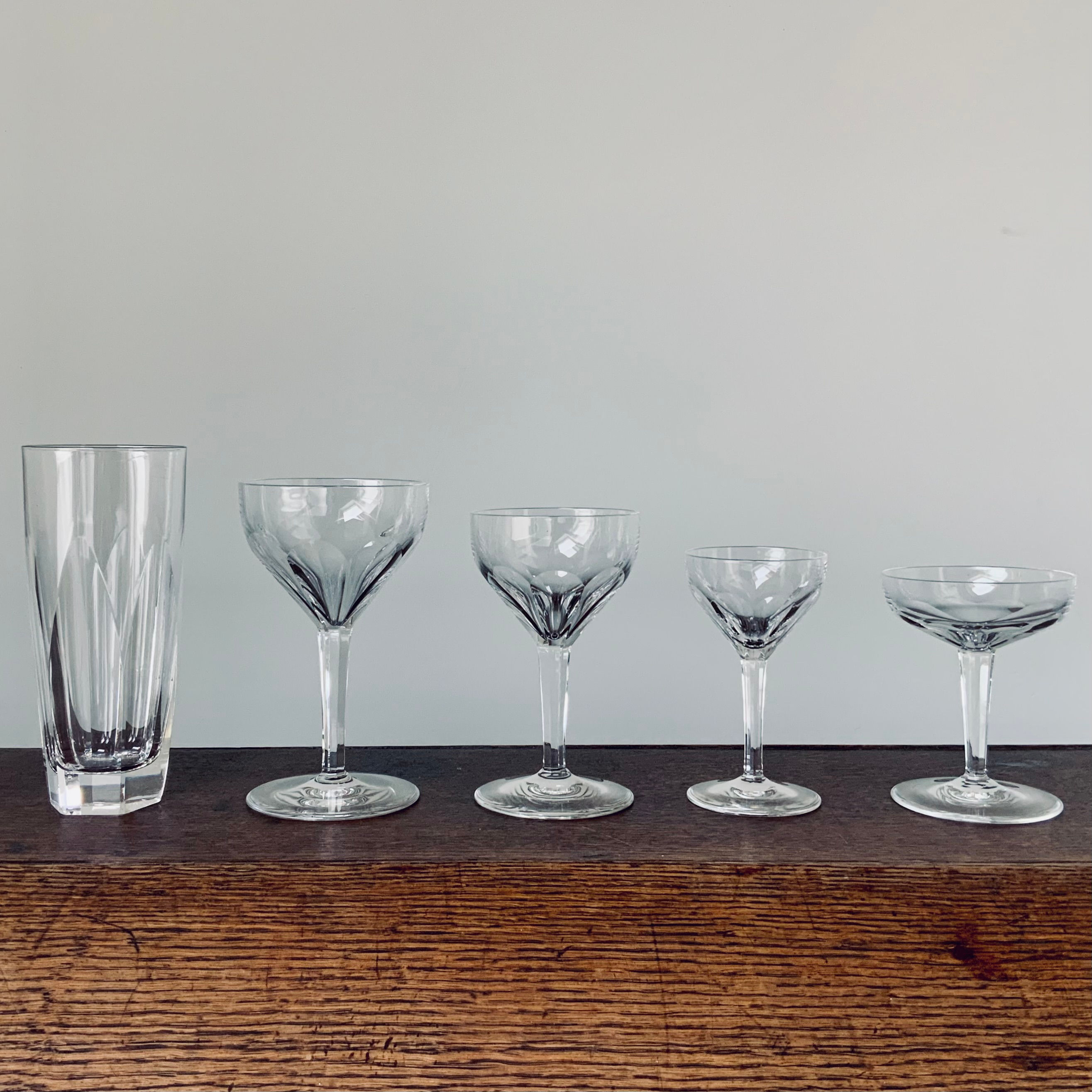 Uniek glasservies Kristalunie 'Julien' 30-delig