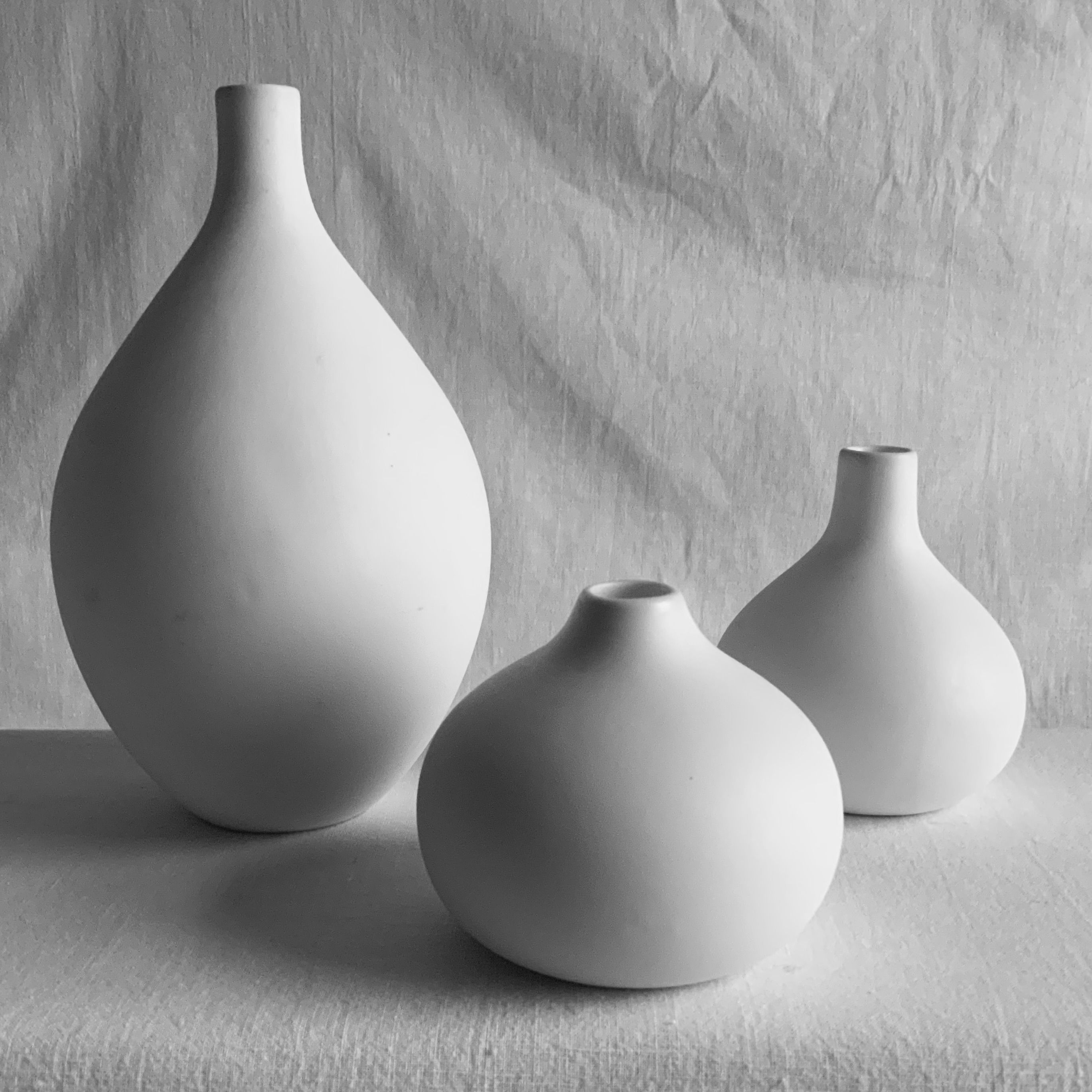 Vaas ‘ Ikebana’ set van drie