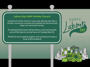 Labour Day Public Holiday Closure!