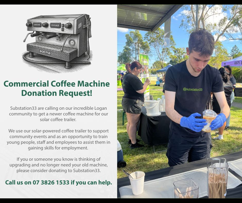 Commercial Coffee Machine Donation Request!
