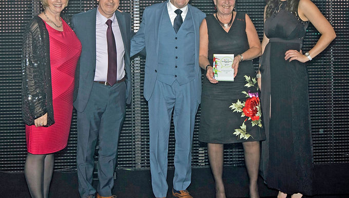 LEAP presented with Older People's Project of the Year award at Herald Society dinner.