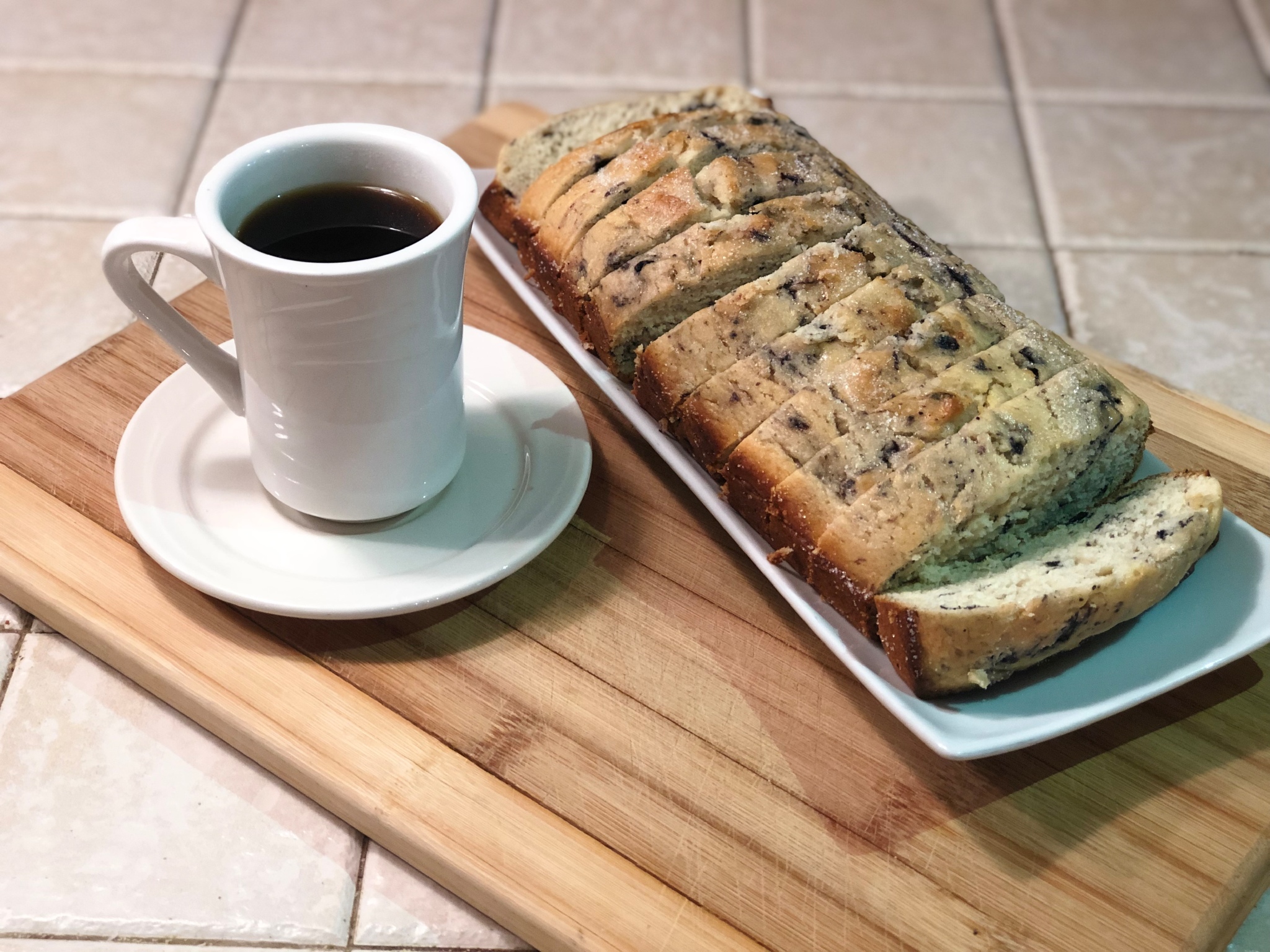 Freshly-baked breakfast breads.