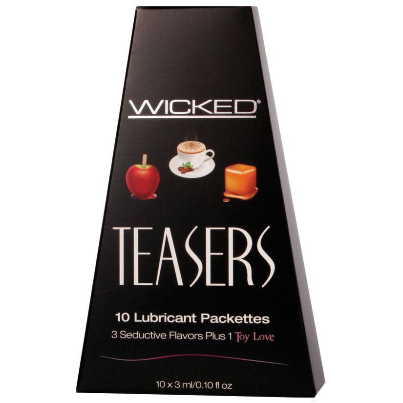WS90300-R WickedTeasers Flavored Variety Lubricant Pack (10 foils)
