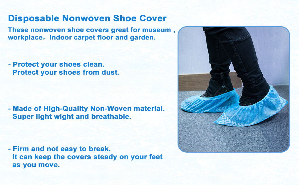 Thumbnail: Disposable Nonwoven Shoe Covers 1000 Pieces
