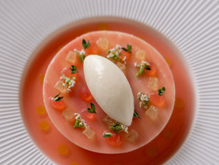 Rhubarb & white chocolate dessert 