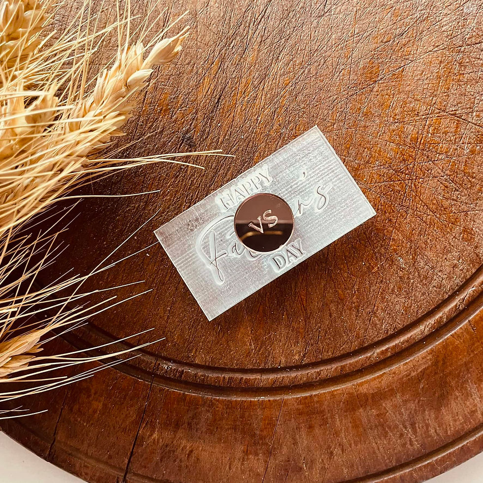 Fathers day fondant impression stamp