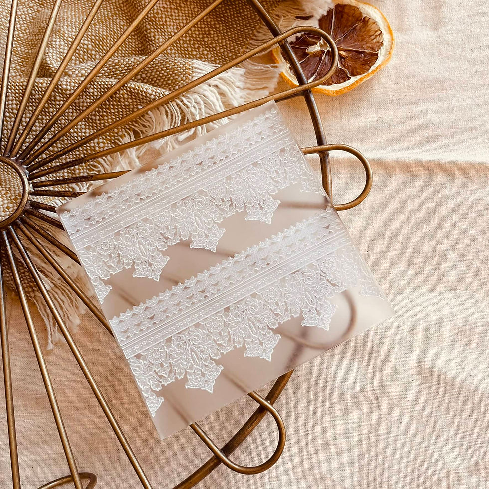 Heirloom Damask Fondant Cookie Texture Plate