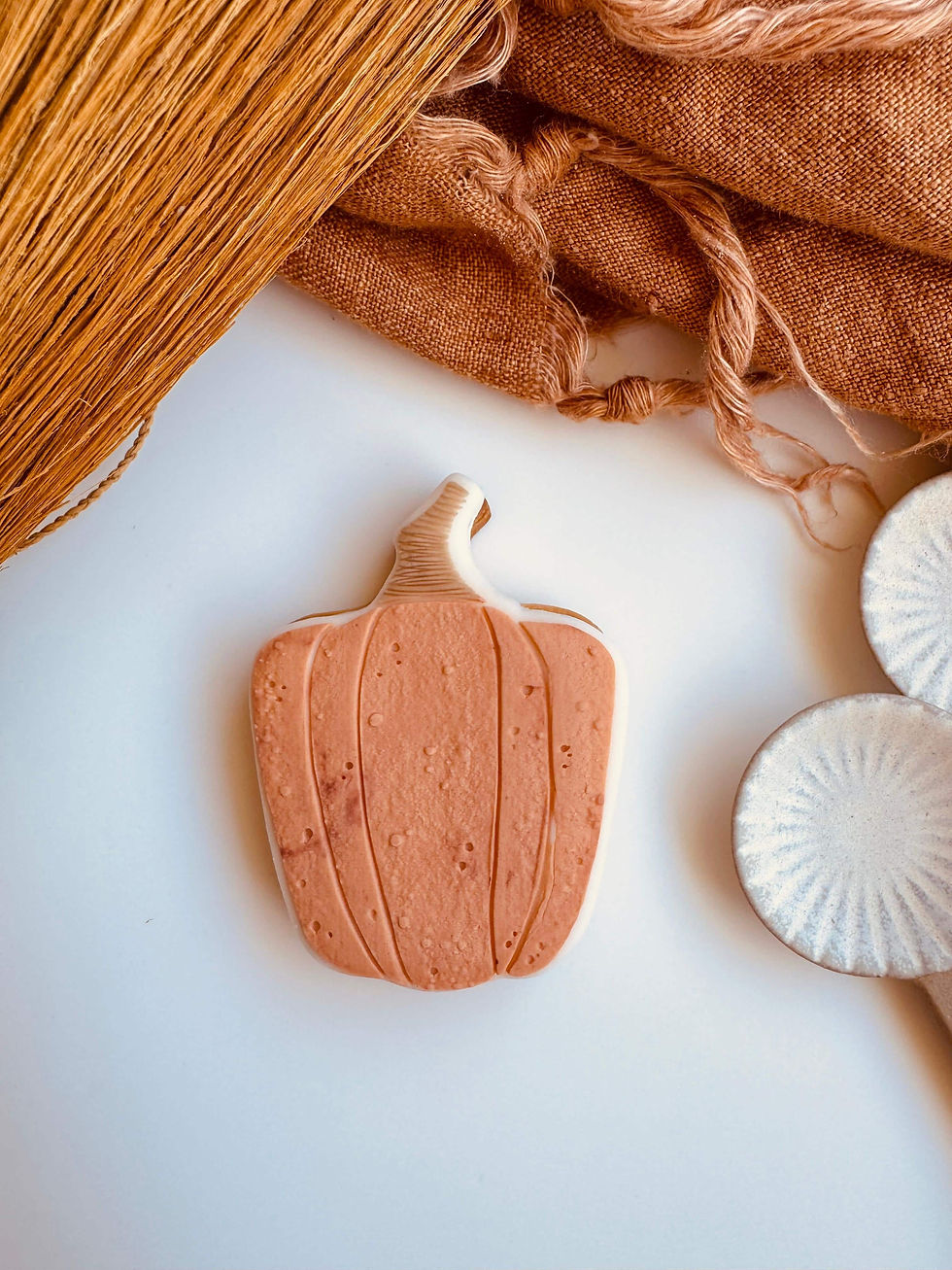 Pumpkin cookies on a plate