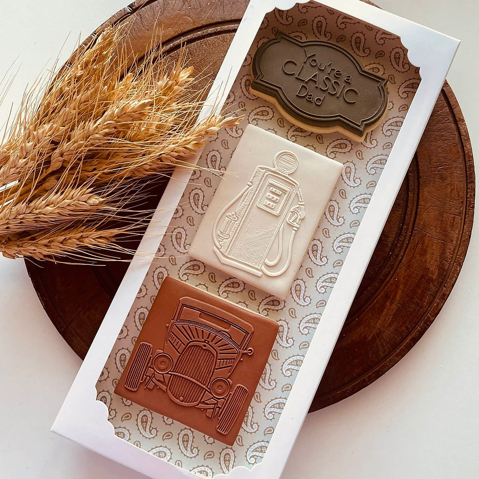 Vintage car cookie set